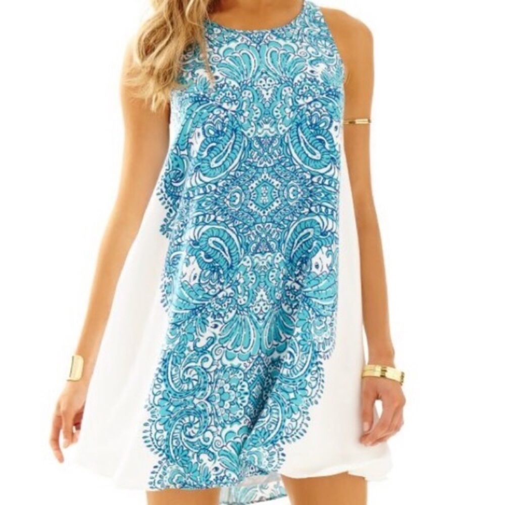💕NWOT Lilly Pulitzer Wright Trapeze Dress, XS, Tipsy Tusk